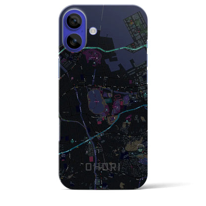 【大濠（福岡県）】地図柄iPhoneケース（バックカバータイプ）