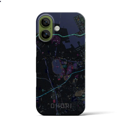 【大濠（福岡県）】地図柄iPhoneケース（バックカバータイプ）