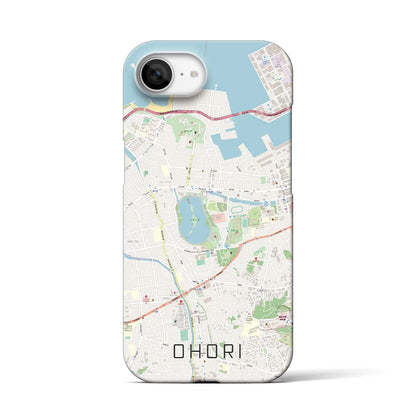 【大濠（福岡県）】地図柄iPhoneケース（バックカバータイプ）