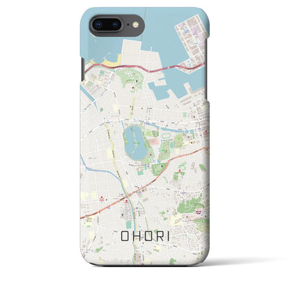 【大濠（福岡県）】地図柄iPhoneケース（バックカバータイプ）