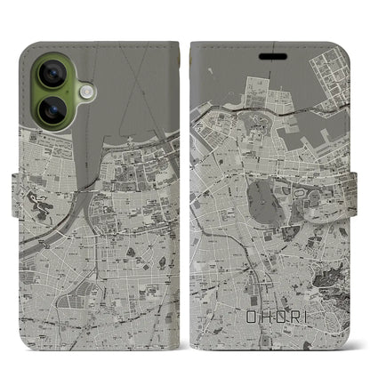 【大濠（福岡県）】地図柄iPhoneケース（手帳タイプ）