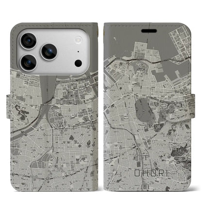 【大濠（福岡県）】地図柄iPhoneケース（手帳タイプ）