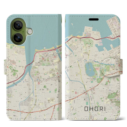 【大濠（福岡県）】地図柄iPhoneケース（手帳タイプ）