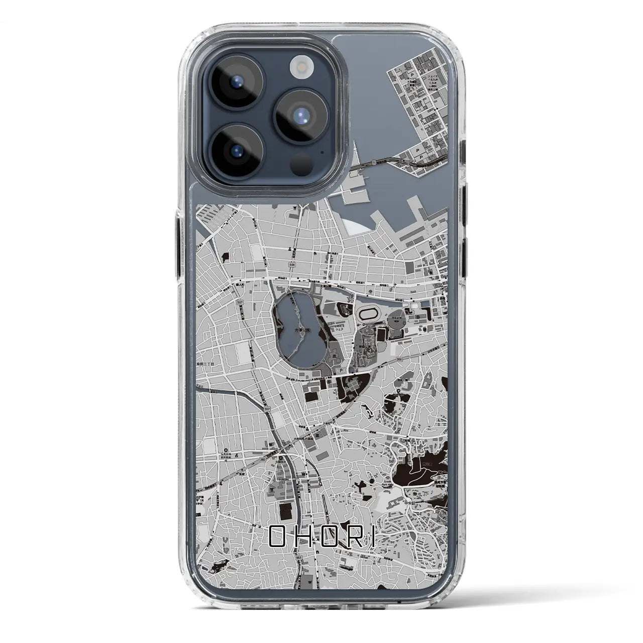 【大濠（福岡県）】地図柄iPhoneケース（MagSafeタイプ）