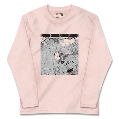 【大濠（福岡県）】地図柄ロングスリーブTシャツ