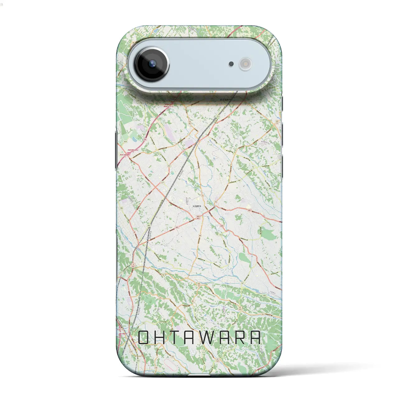 【大田原（栃木県）】地図柄iPhoneケース（バックカバータイプ）