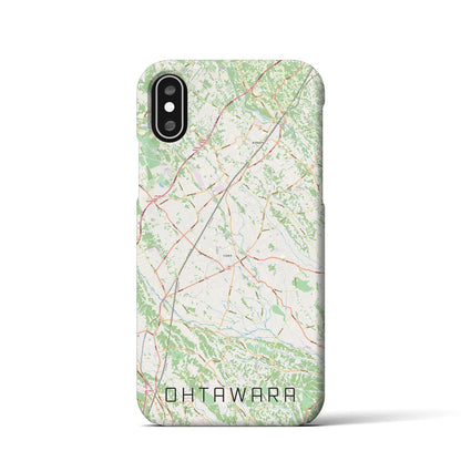 【大田原（栃木県）】地図柄iPhoneケース（バックカバータイプ）