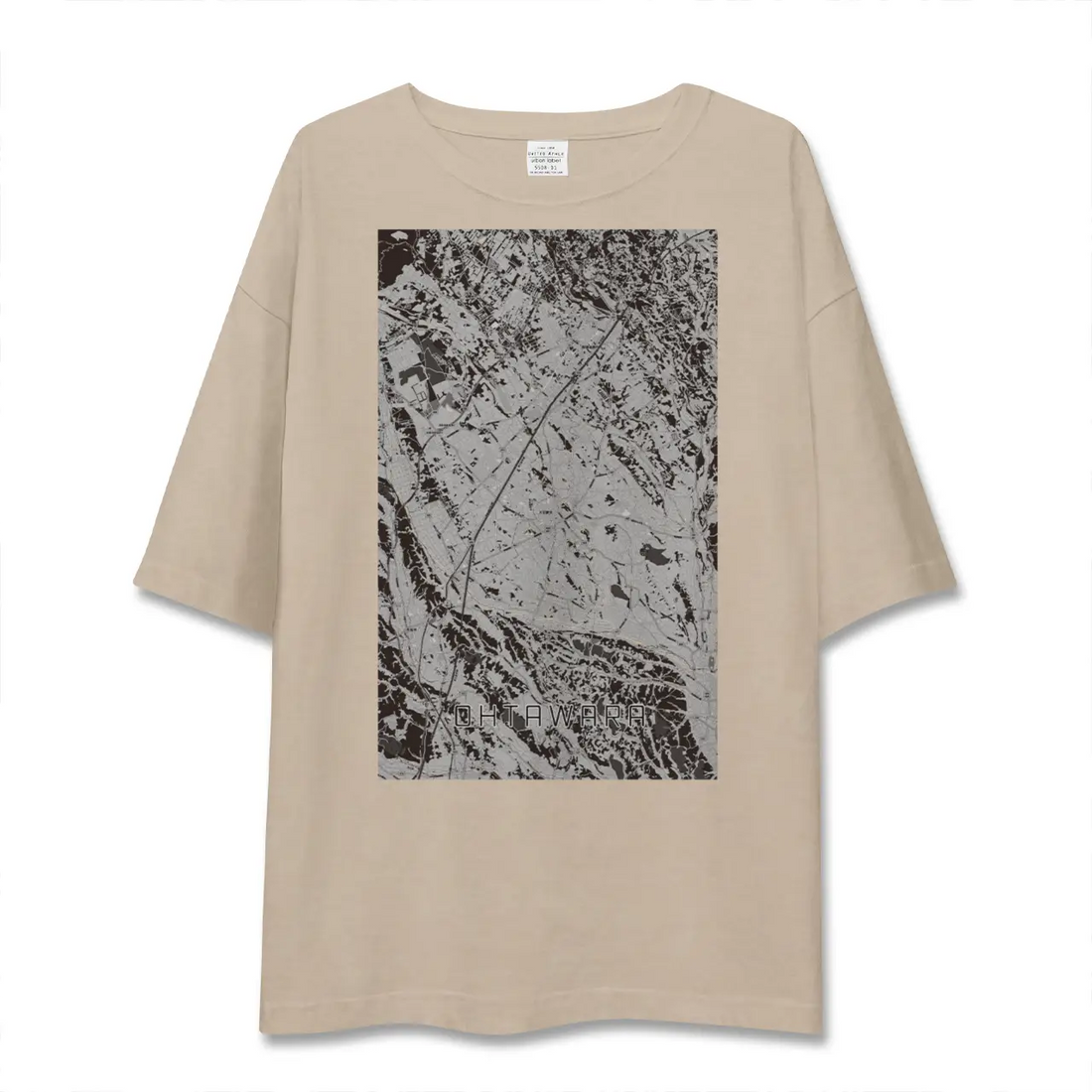 【大田原（栃木県）】地図柄ビッグシルエットTシャツ