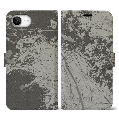 【大井（神奈川県）】地図柄iPhoneケース（手帳タイプ）