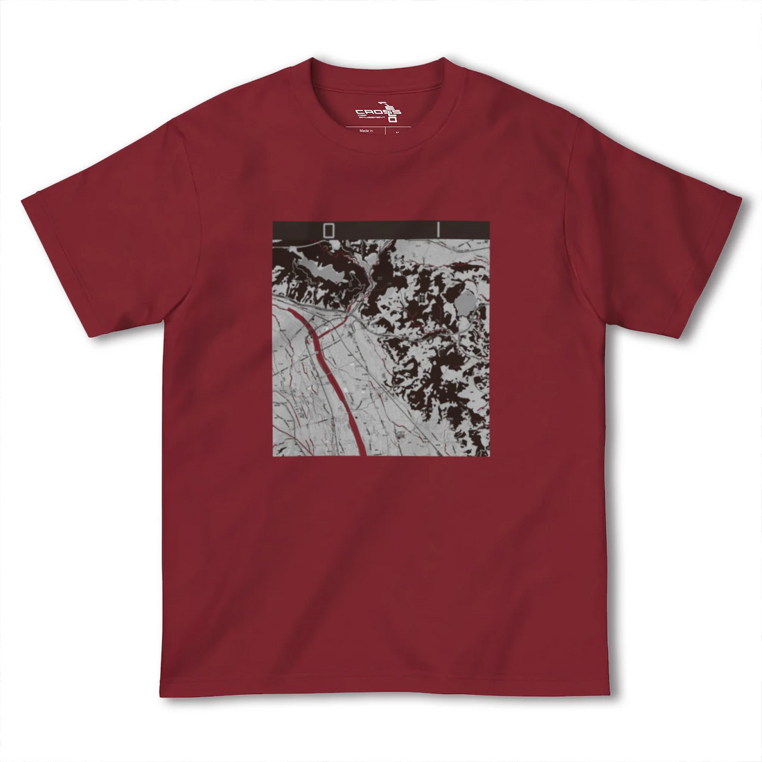 【大井(神奈川県)】地図柄ヘビーウェイトTシャツ