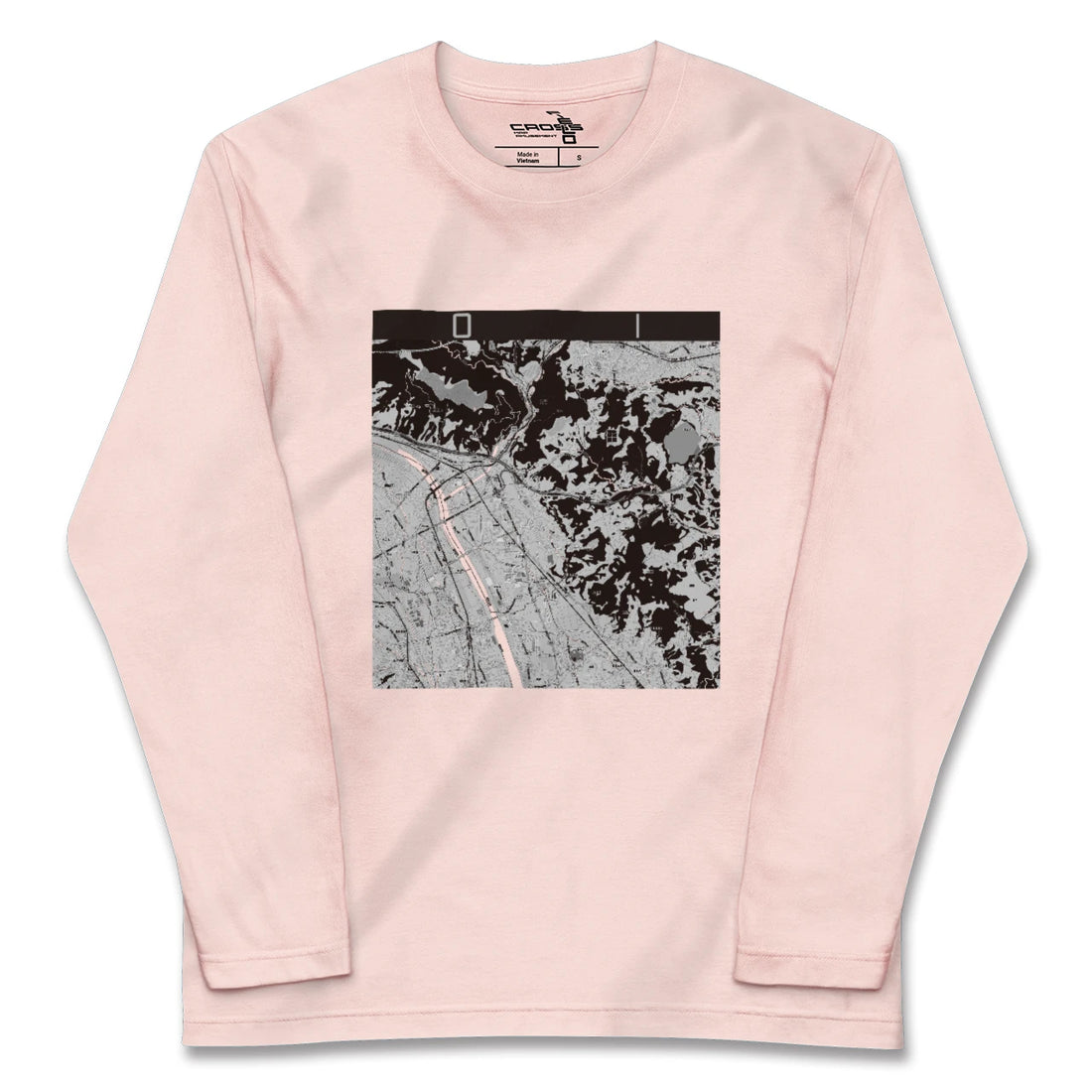 【大井（神奈川県）】地図柄ロングスリーブTシャツ