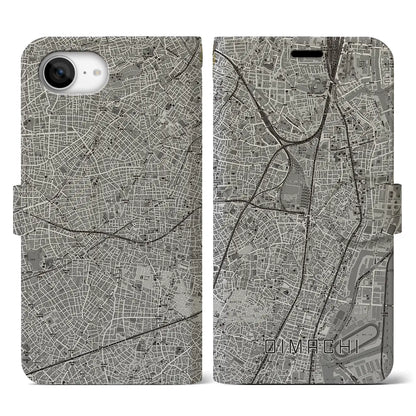 【大井町（東京都）】地図柄iPhoneケース（手帳タイプ）