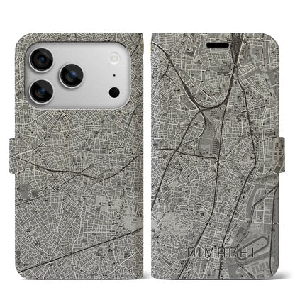 【大井町（東京都）】地図柄iPhoneケース（手帳タイプ）