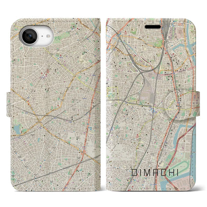 【大井町（東京都）】地図柄iPhoneケース（手帳タイプ）