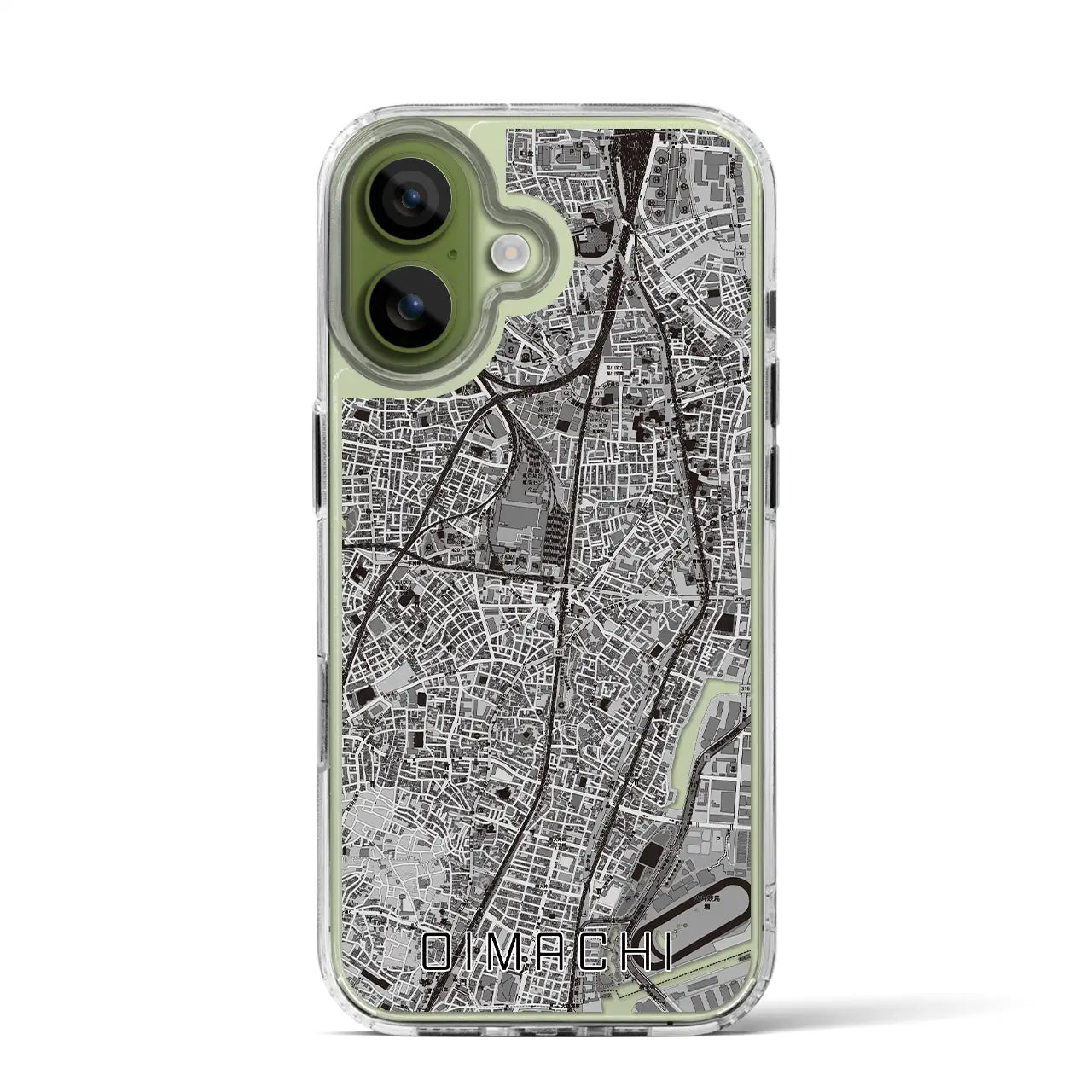 【大井町（東京都）】地図柄iPhoneケース（MagSafeタイプ）