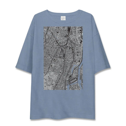 【大井町（東京都）】地図柄ビッグシルエットTシャツ