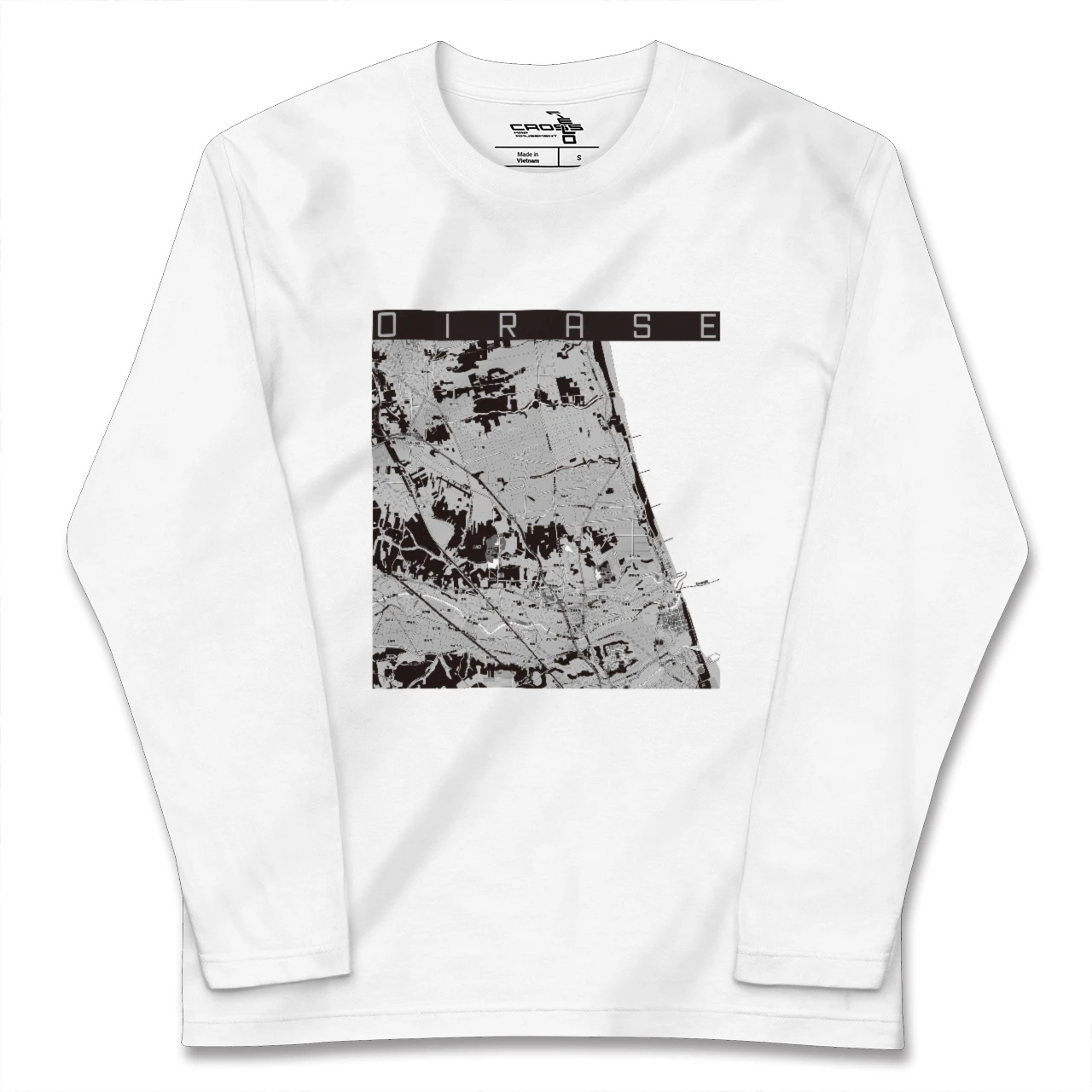 【おいらせ（青森県）】地図柄ロングスリーブTシャツ