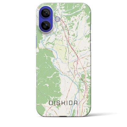 【大石田（山形県）】地図柄iPhoneケース（バックカバータイプ）ナチュラル・iPhone 16 Pro Max 用