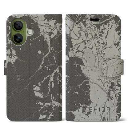 【大石田（山形県）】地図柄iPhoneケース（手帳タイプ）