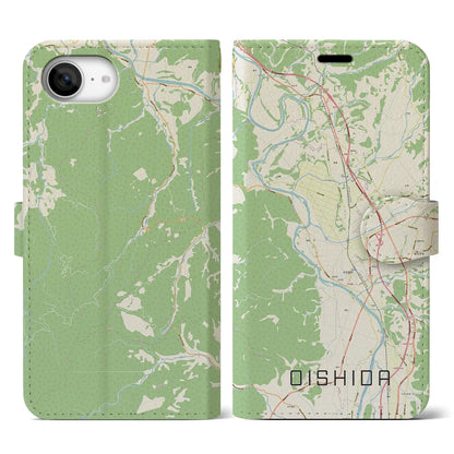 【大石田（山形県）】地図柄iPhoneケース（手帳タイプ）