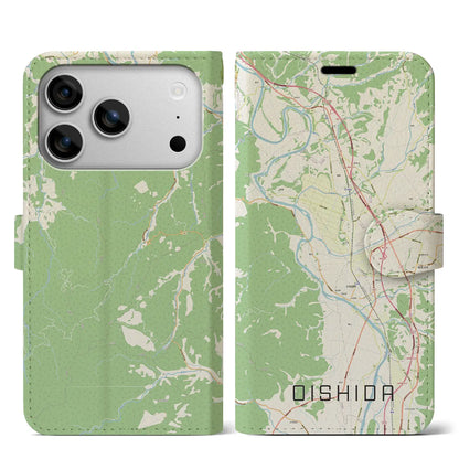 【大石田（山形県）】地図柄iPhoneケース（手帳タイプ）