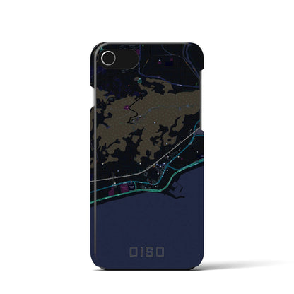 【大磯（神奈川県）】地図柄iPhoneケース（バックカバータイプ）