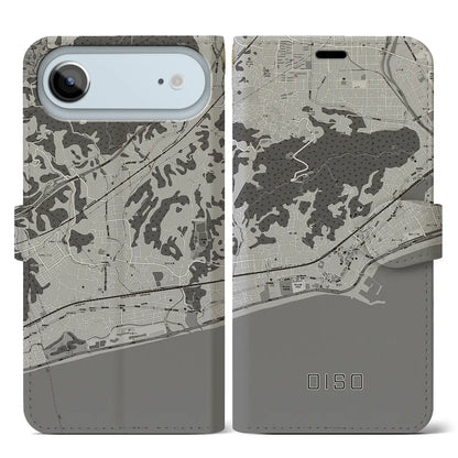 【大磯（神奈川県）】地図柄iPhoneケース（手帳タイプ）