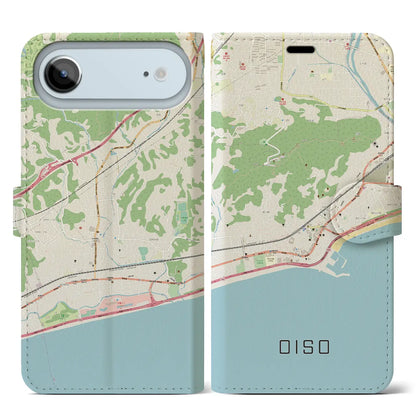 【大磯（神奈川県）】地図柄iPhoneケース（手帳タイプ）