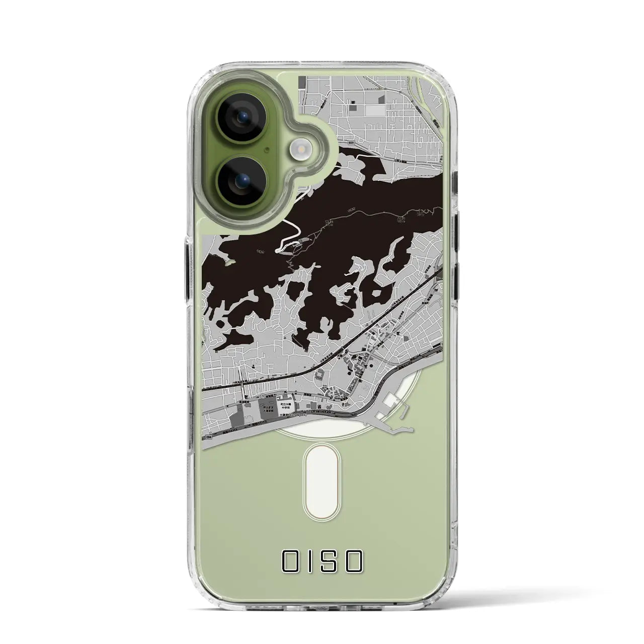 【大磯（神奈川県）】地図柄iPhoneケース（MagSafeタイプ）