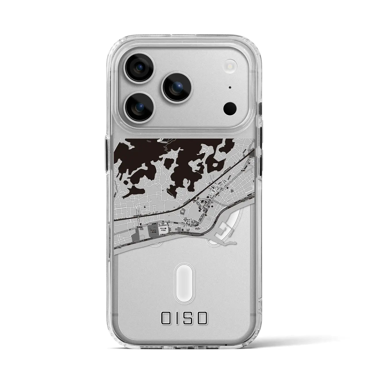 【大磯（神奈川県）】地図柄iPhoneケース（MagSafeタイプ）