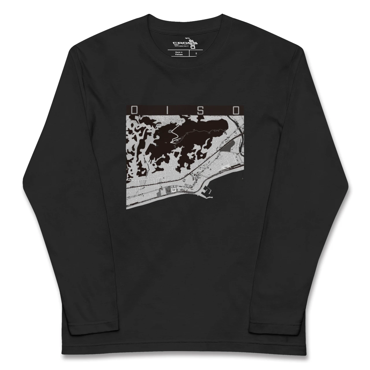 【大磯（神奈川県）】地図柄ロングスリーブTシャツ