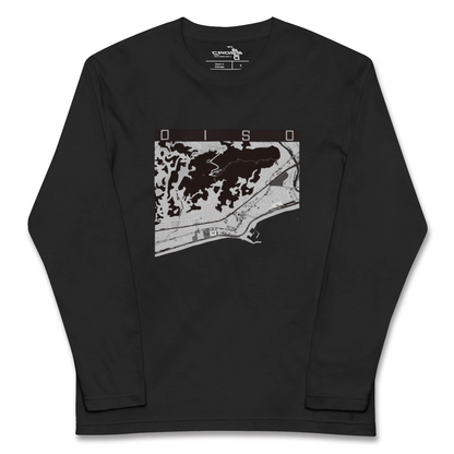 【大磯（神奈川県）】地図柄ロングスリーブTシャツ