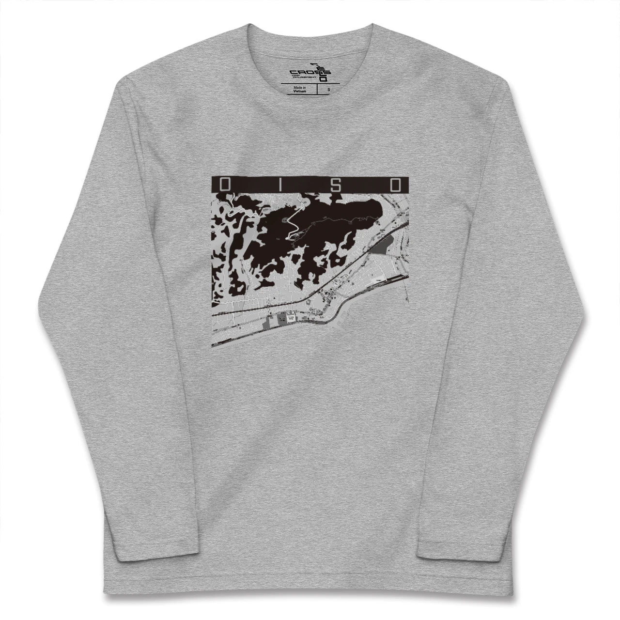 【大磯（神奈川県）】地図柄ロングスリーブTシャツ