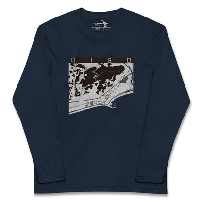 【大磯（神奈川県）】地図柄ロングスリーブTシャツ