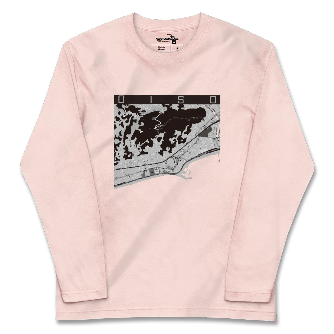 【大磯（神奈川県）】地図柄ロングスリーブTシャツ