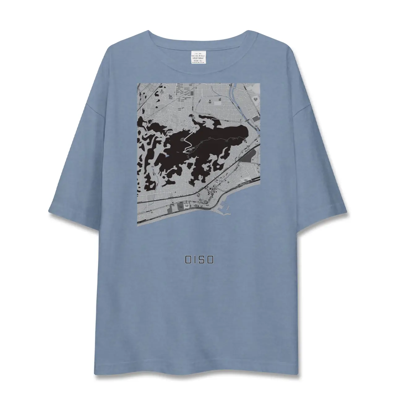 【大磯（神奈川県）】地図柄ビッグシルエットTシャツ