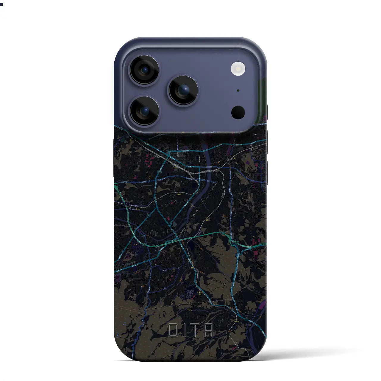 【大分（大分県）】地図柄iPhoneケース（バックカバータイプ）