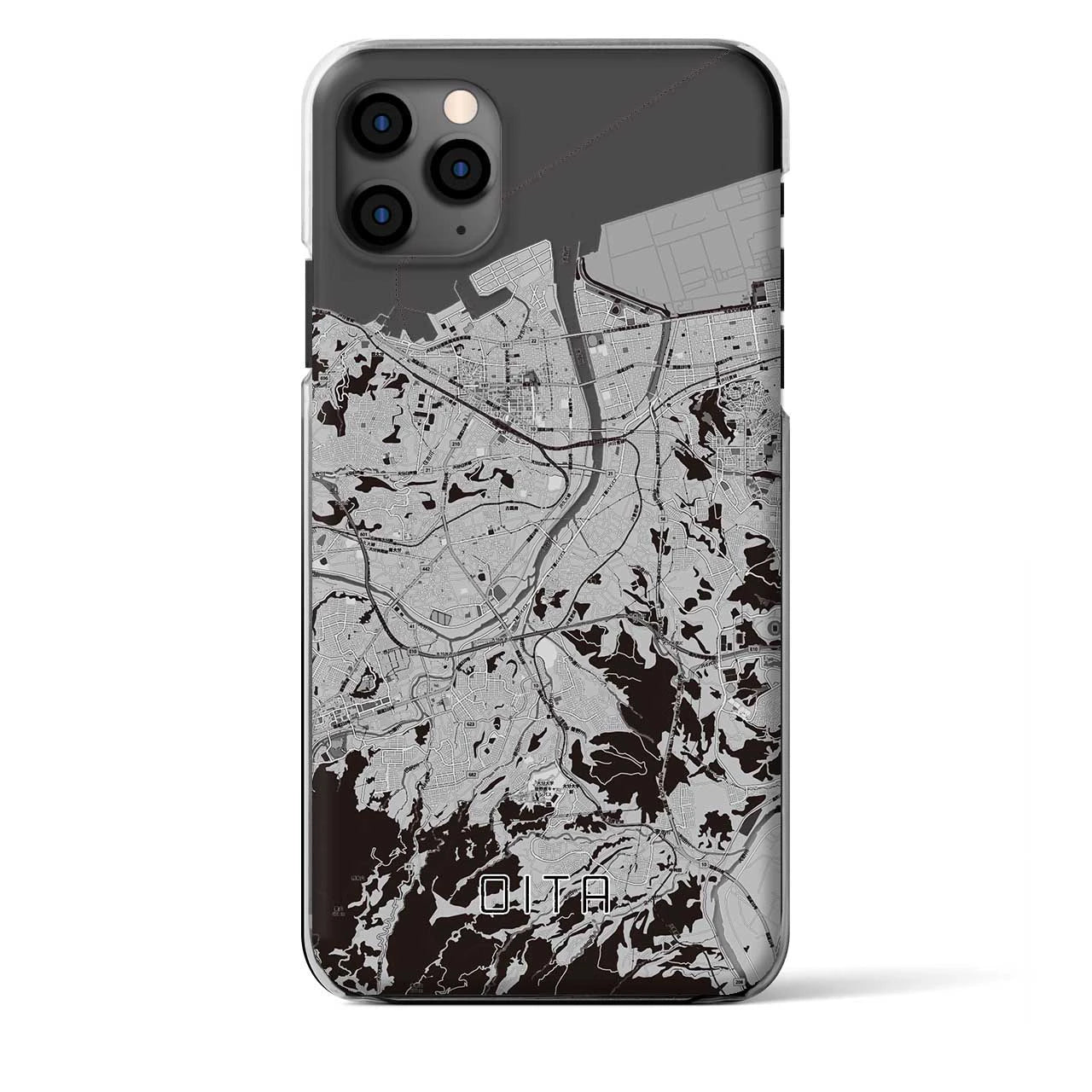 【大分（大分県）】地図柄iPhoneケース（クリアタイプ）