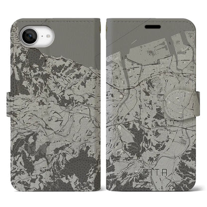 【大分（大分県）】地図柄iPhoneケース（手帳タイプ）