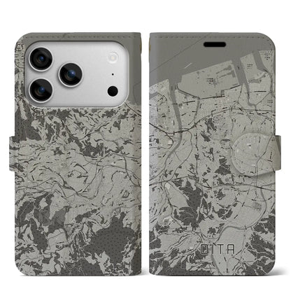 【大分（大分県）】地図柄iPhoneケース（手帳タイプ）