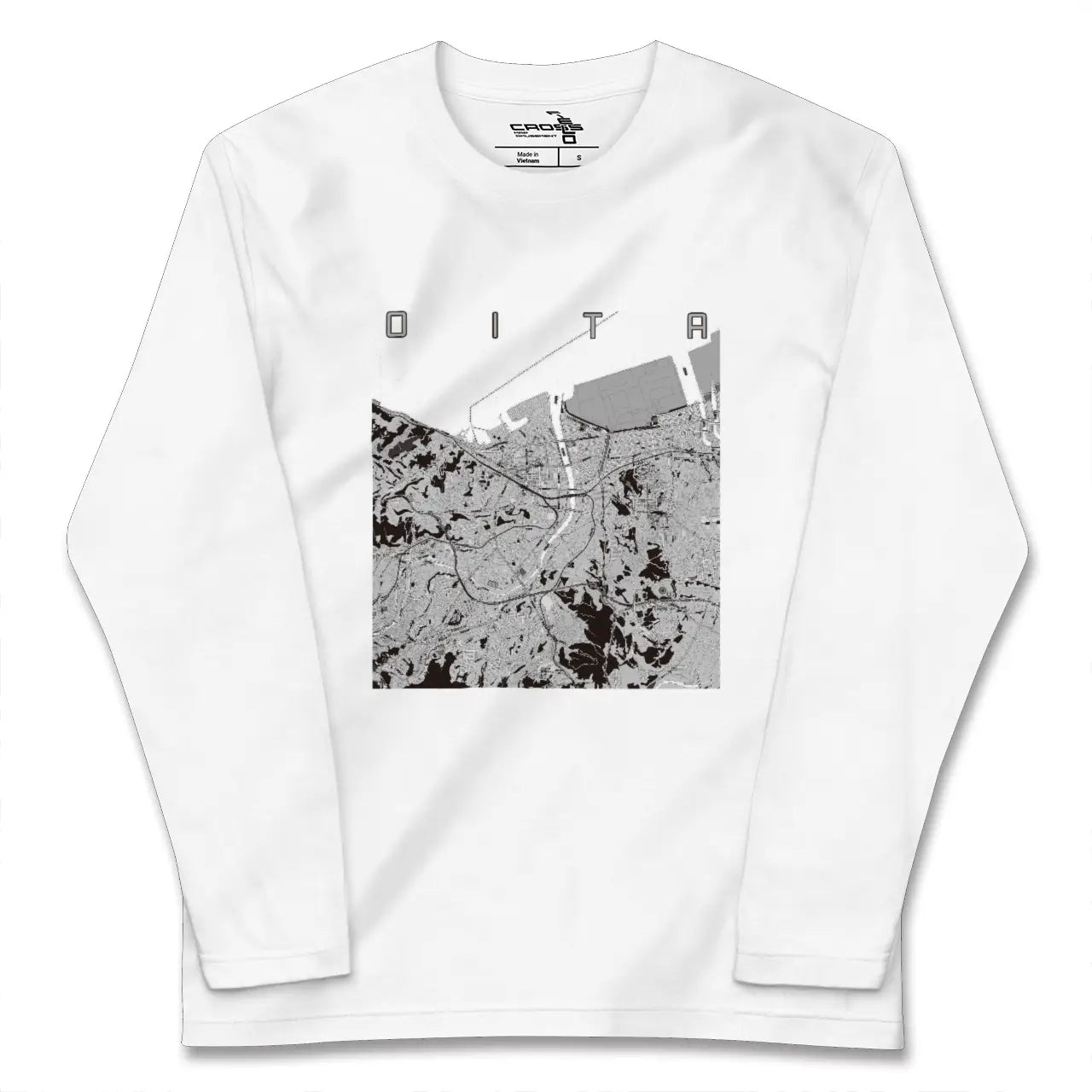 【大分（大分県）】地図柄ロングスリーブTシャツ