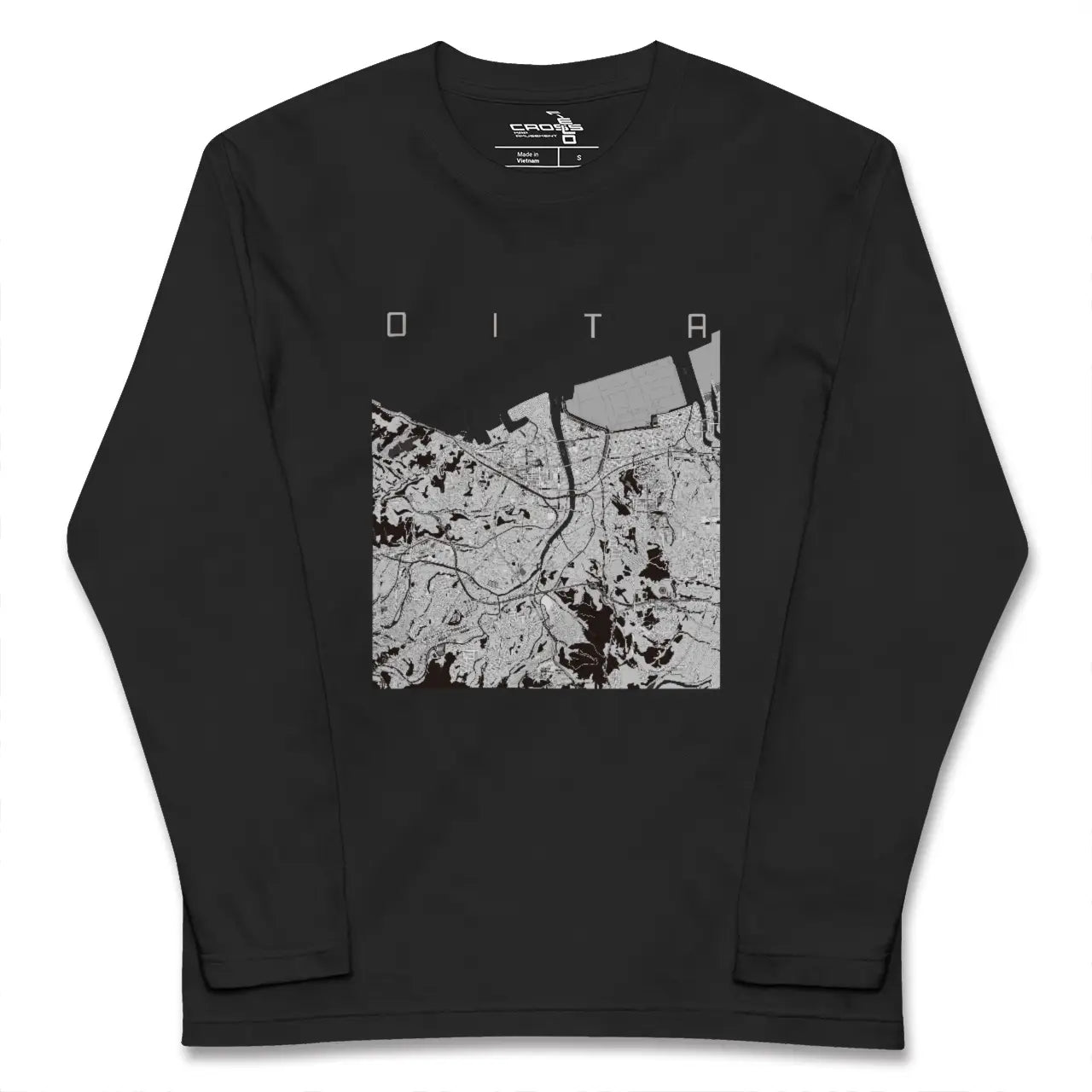【大分（大分県）】地図柄ロングスリーブTシャツ