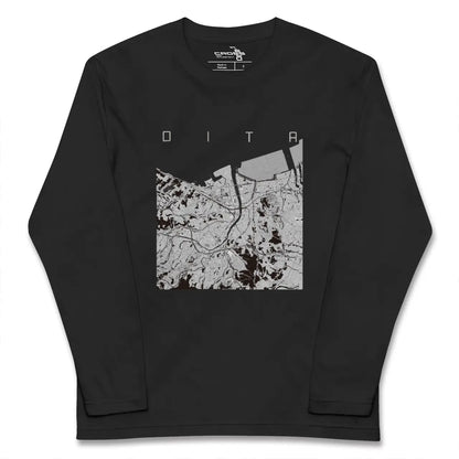 【大分（大分県）】地図柄ロングスリーブTシャツ