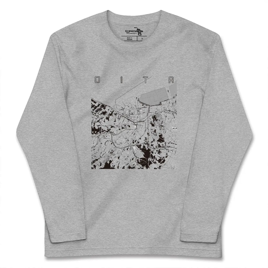 【大分（大分県）】地図柄ロングスリーブTシャツ