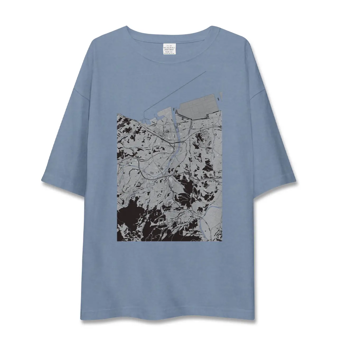 【大分(大分県)】地図柄ビッグシルエットTシャツ