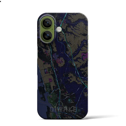 【追分（秋田県）】地図柄iPhoneケース（バックカバータイプ）