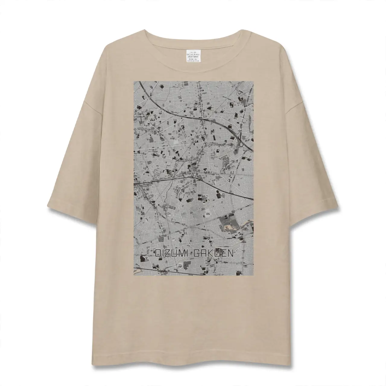 【大泉学園（東京都）】地図柄ビッグシルエットTシャツ