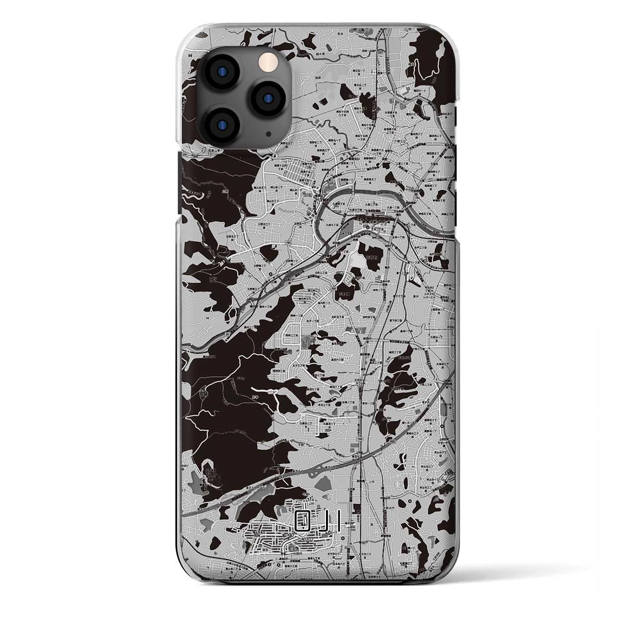 【王寺（奈良県）】地図柄iPhoneケース（クリアタイプ）