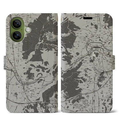 【王寺（奈良県）】地図柄iPhoneケース（手帳タイプ）