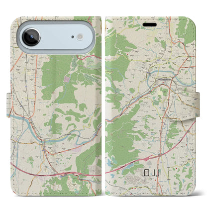 【王寺（奈良県）】地図柄iPhoneケース（手帳タイプ）